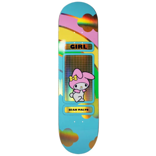Girl X Hello Kitty Malto Rainbow Blind Bag Skateboard Deck 8.25" gold