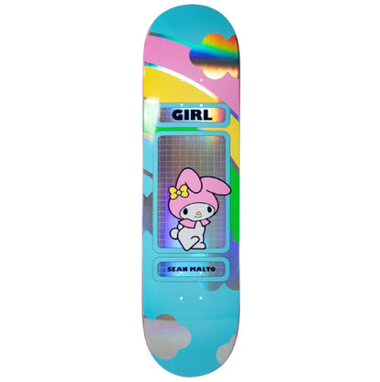 Girl X Hello Kitty Malto Rainbow Blind Bag Skateboard Deck 8.25" silver