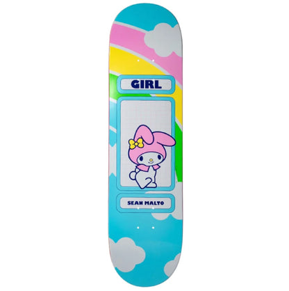 Girl X Hello Kitty Malto Rainbow Blind Bag Skateboard Deck 8.25" white