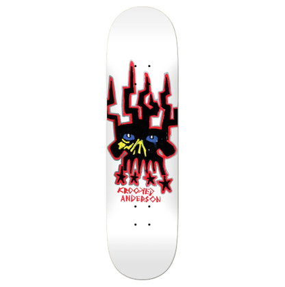 Krooked Manderson Skull King Skateboard Deck 8.38" full bottom