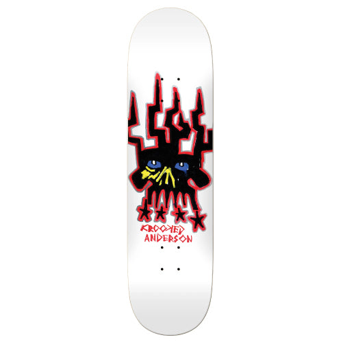 Krooked Manderson Skull King Skateboard Deck 8.38" full bottom