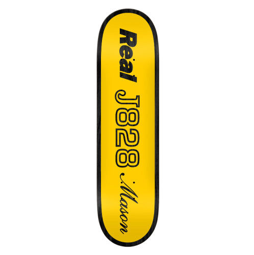 Real Mason Shape Code Skateboard Deck 8.28" full bottom