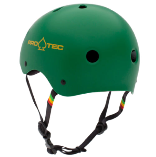 Pro-Tec Classic Skateboarding Helmet - Matte Rasta Green