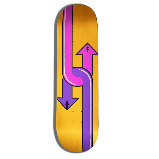 Girl McCrank Dual Directional Skateboard Deck 8.5" bottom