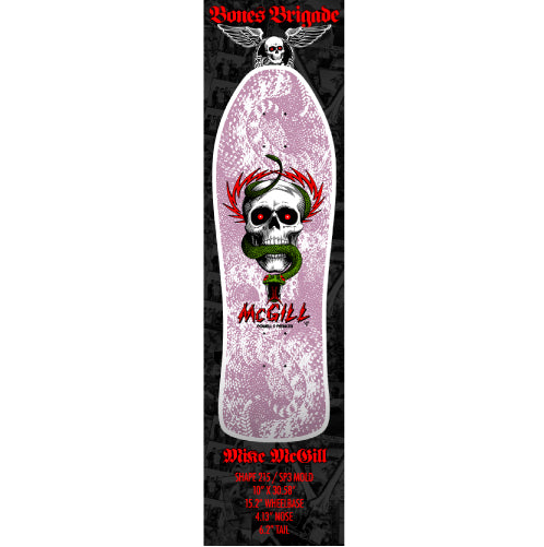 *LIMITED* Powell Peralta Bones Brigade Series 15 MIKE MCGILL White Deck 10"