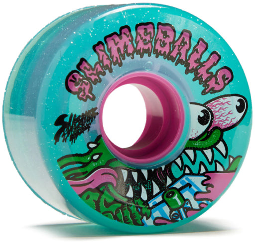 Santa Cruz OG Slime Balls Meek Skateboard Wheels Green Glitter 60MM 78A