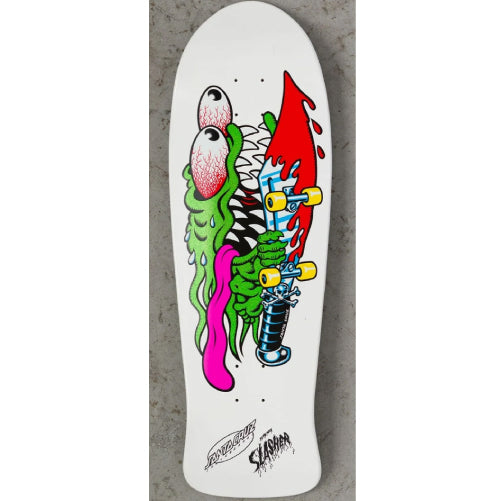 Santa Cruz Meek Slasher Limited Edition Shaped Reissue Skateboard Deck 10.1"