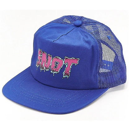 Snot Wheel Co. Meltdown Logo Trucker Hat - Blue