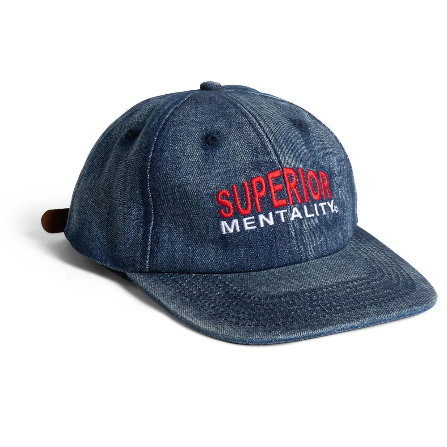 Chocolate Art Official Mentality Strapback Hat - Washed Denim profile