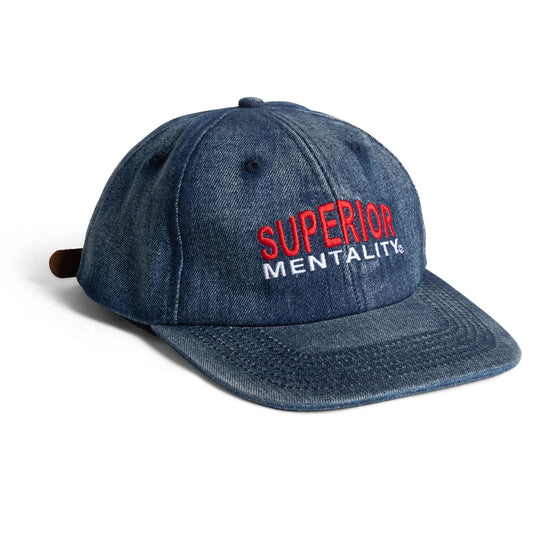 Chocolate Art Official Mentality Strapback Hat - Washed Denim profile