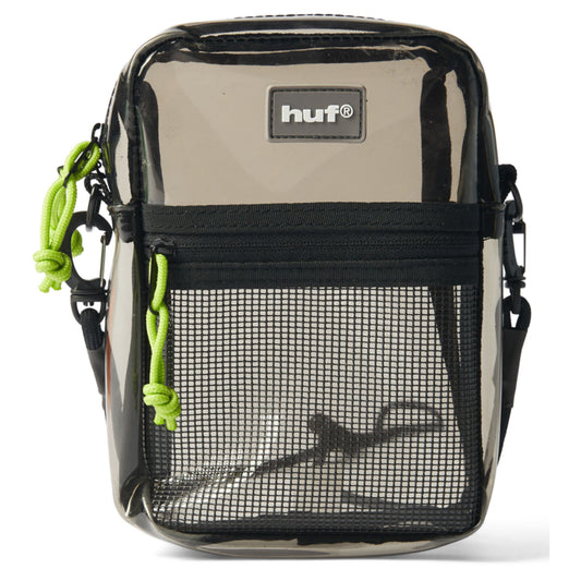 HUF Mercer Transparent Side Bag - Smoke Black