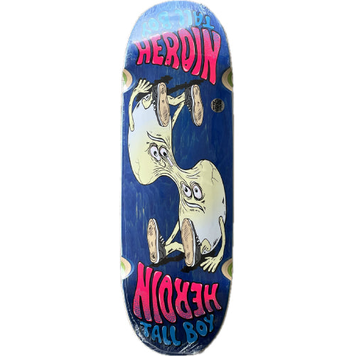 Heroin Merged Tall Boy Egg Skateboard Deck 10.25" blue veneer