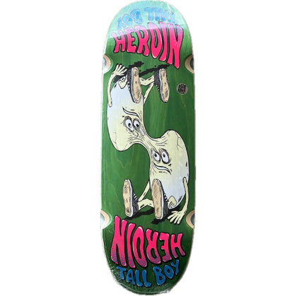 Heroin Merged Tall Boy Egg Skateboard Deck 10.25" green veneer