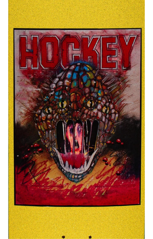 Hockey Kadow War on Mice Skateboard Deck 8.25" close