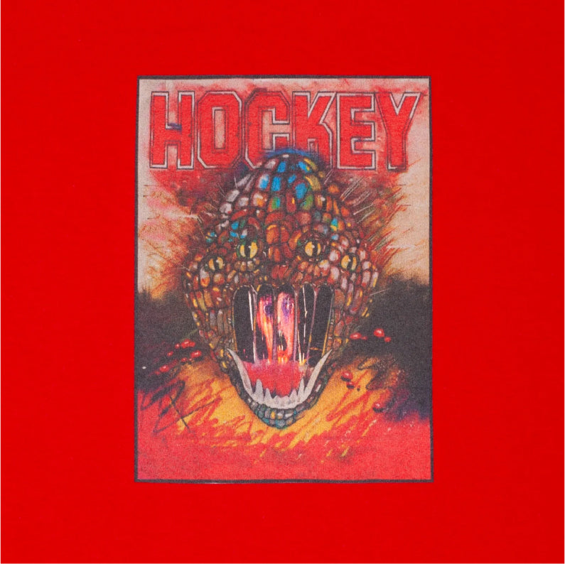 Hockey Ware on Mice Tee - Red close graphic