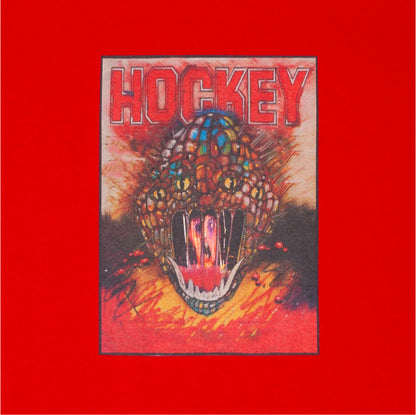 Hockey Ware on Mice Tee - Red close graphic