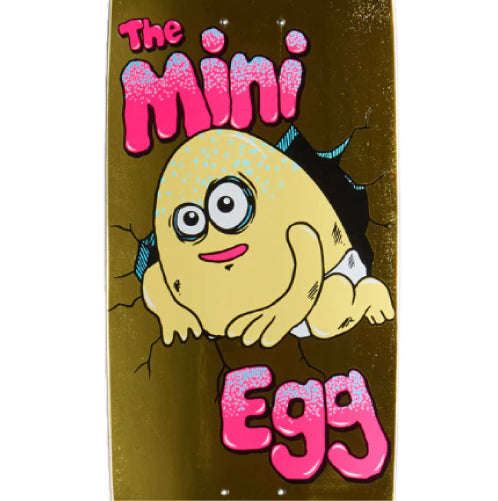 Heroin Mini Egg Skateboard Deck Gold 8.38"