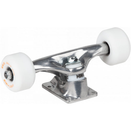 Mini Logo Trucks/Bearings/Wheels Kit - 8.0" Raw + White 53MM 101A