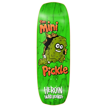 Heroin Mini Pickle Skateboard Deck 9.5" full bottom