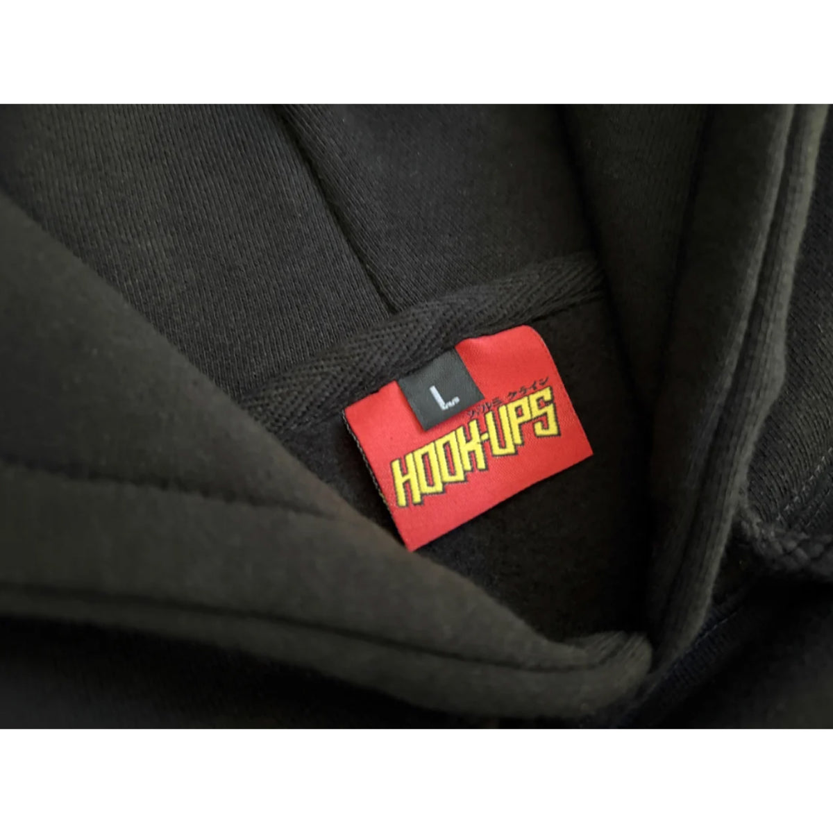 Hook-Ups Misaki Heavyweight Hoodie - Black tag