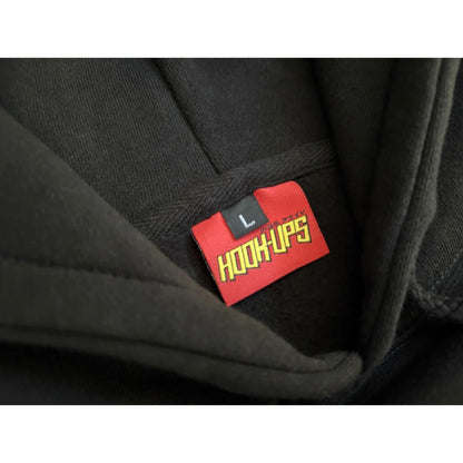 Hook-Ups Misaki Heavyweight Hoodie - Black tag