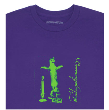 Fucking Awesome Misanthropy Tee - Purple graphic
