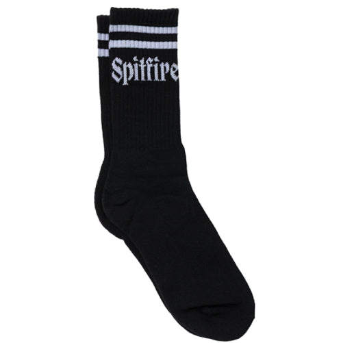 Spitfire Molotov Script Crew Socks - Black/White