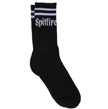 Spitfire Molotov Script Crew Socks - Black/White