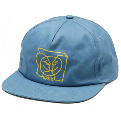 Krooked Moonsmile Snapback Hat - Blue