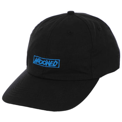 Krooked Moonsmile Script Strapback Hat - Black/Blue