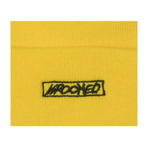 Krooked Moonsmile Script Beanie - Yellow