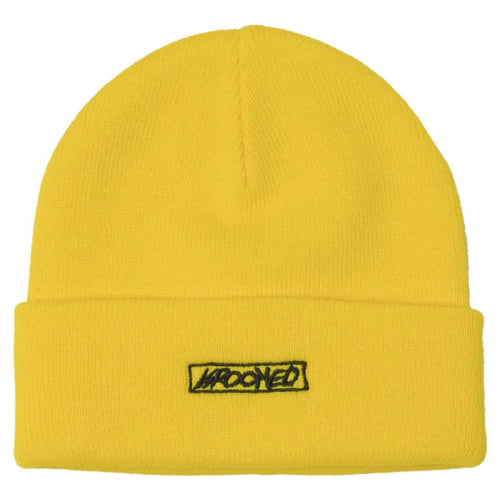 Krooked Moonsmile Script Beanie - Yellow