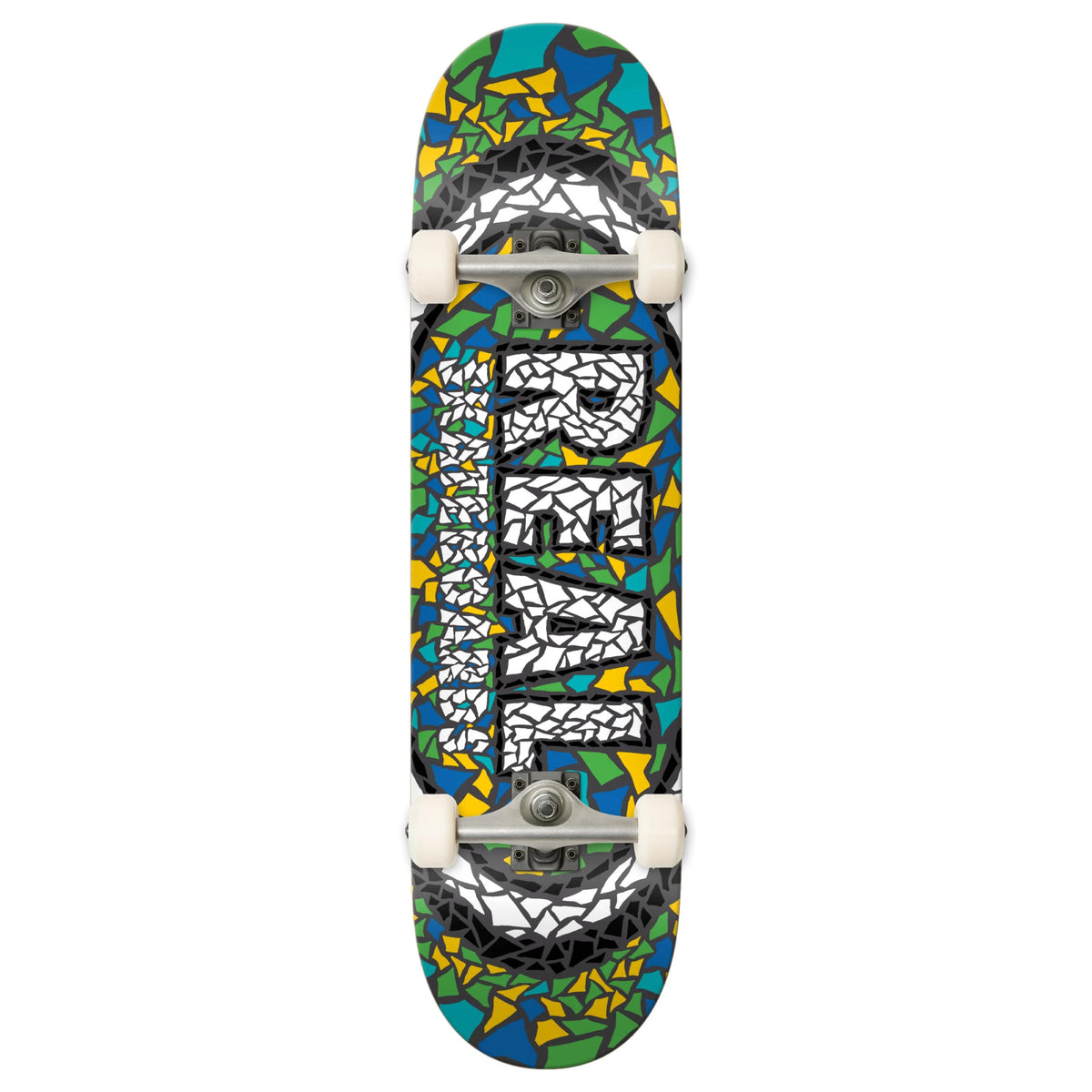 Real Mosaic Oval Complete Skateboard Melange 7.5"