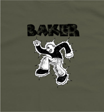Baker Mosh Man Tee - Moss Green graphic