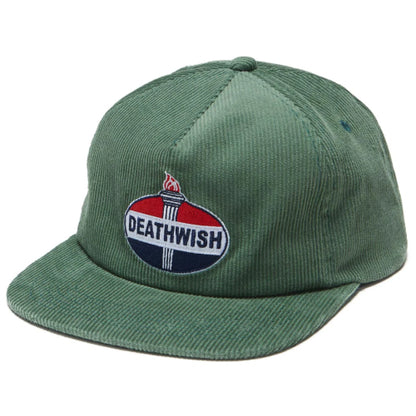 Deathwish Motor Spirits Corduroy Snapback Hat - Green