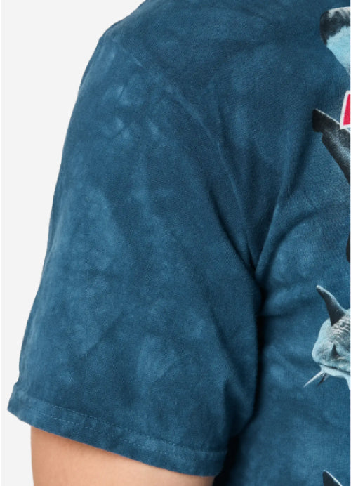 Thrasher X The Mountain Shark Tee - Blue sleeve