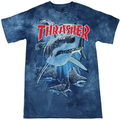 Thrasher X The Mountain Shark Tee - Blue