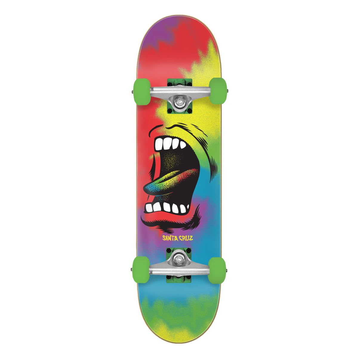 Santa Cruz Big Mouth Tie Dye Complete Skateboard 8" full