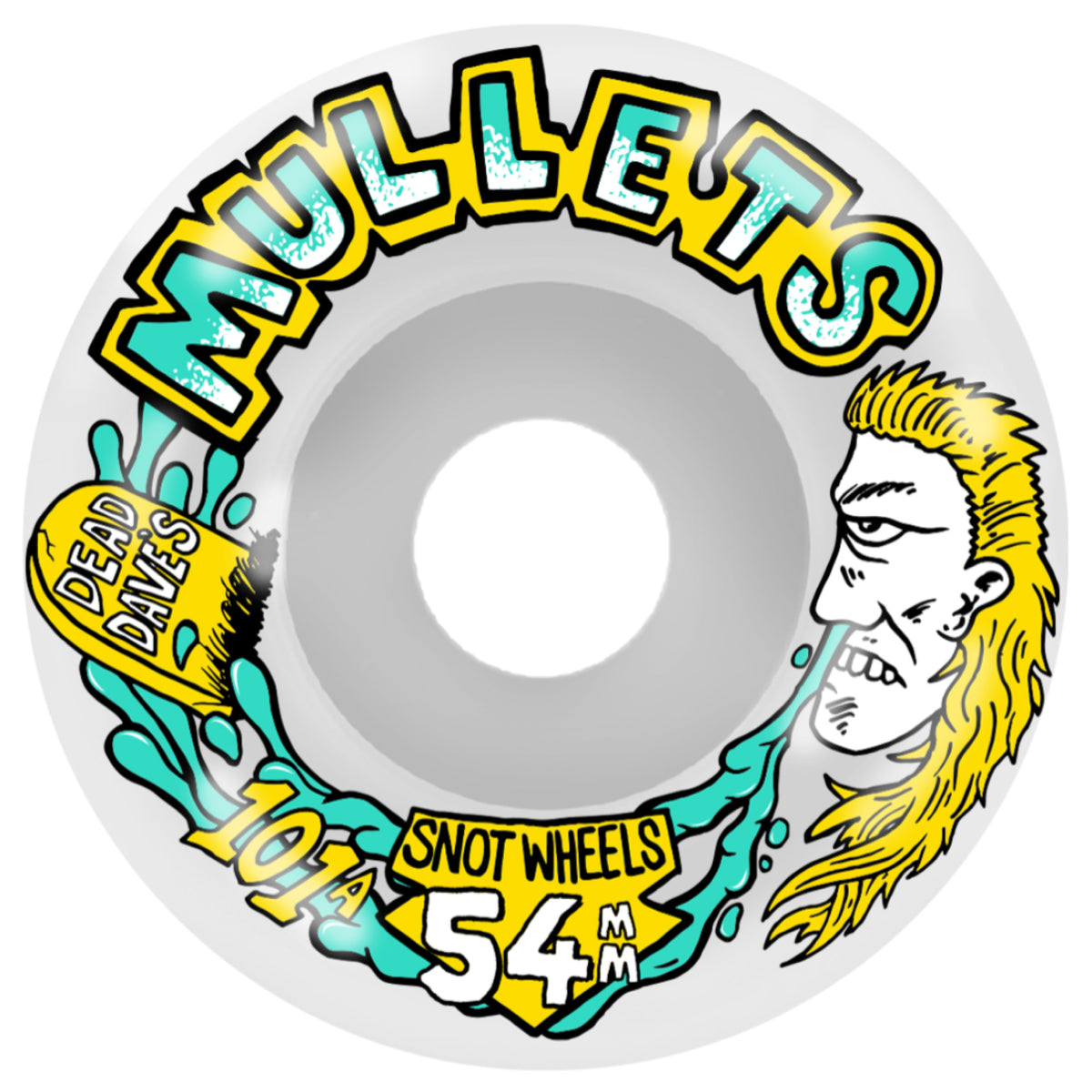 Snot Conical Dead Dave Mullets Wheels White 54MM 101A