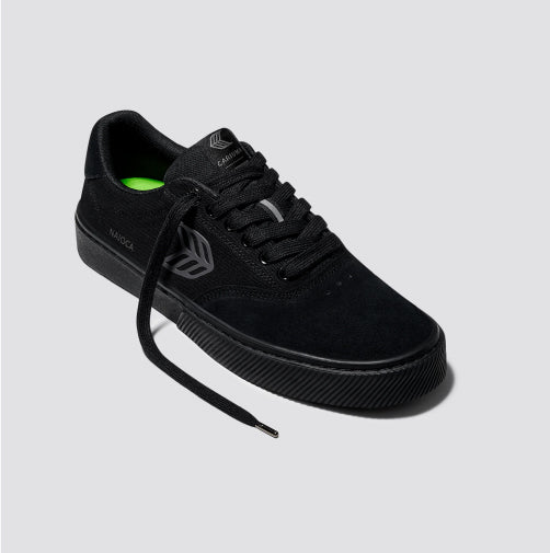 Cariuma Naioca Pro Skateboarding Shoe - All Black/Grey Logo