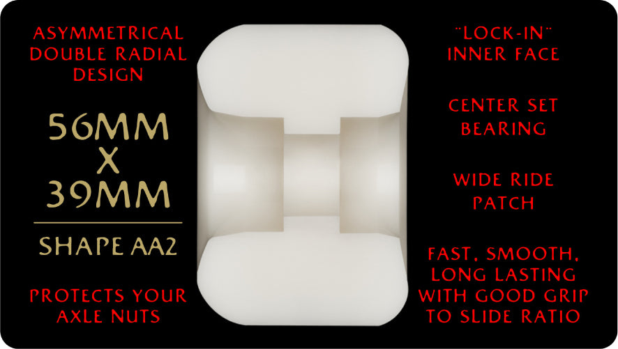 Powell Peralta Dragon Formula AA2 Nano Rats Wheels 56MM 93A specs