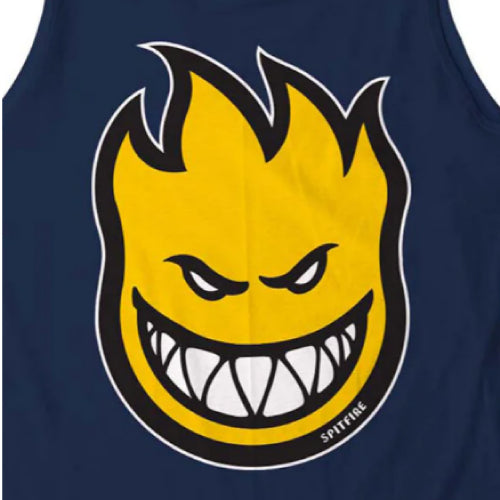 Spitfire BigHead Tank Top - Navy/Yellow