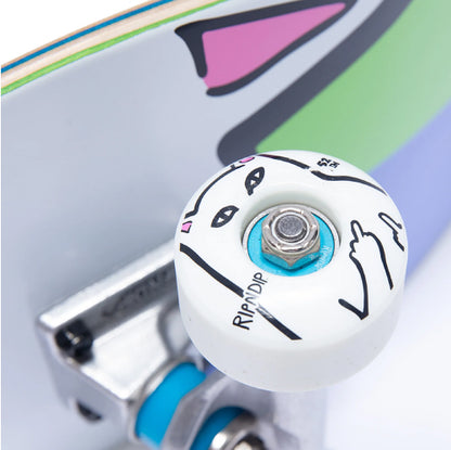 Rip N Dip Nermal Complete Skateboard Green/Blue 8.25"