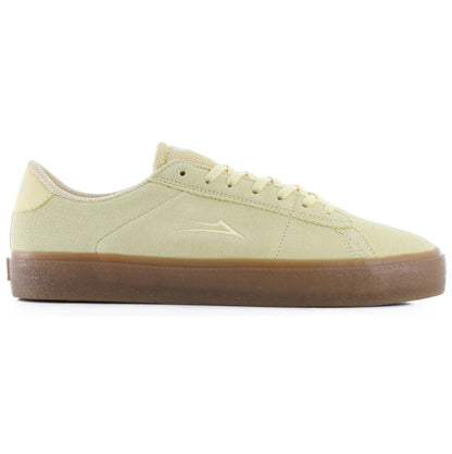 Lakai Newport Skate Shoe - Light Yellow Suede