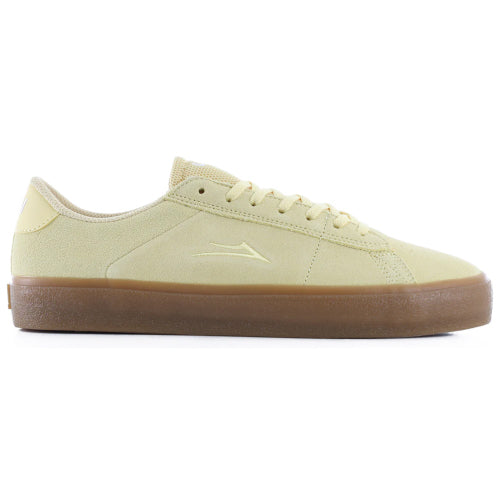 Lakai Newport Skate Shoe - Light Yellow Suede