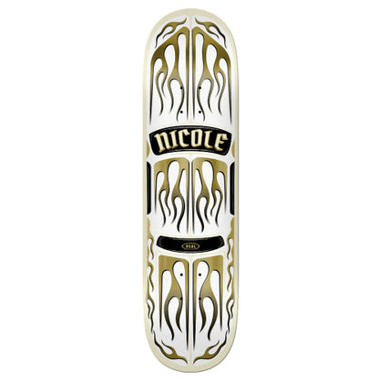 Real Nicole Embers Skateboard Deck 8.5" full bottom