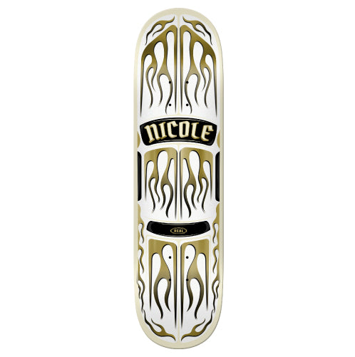Real Nicole Embers Skateboard Deck 8.5" full bottom