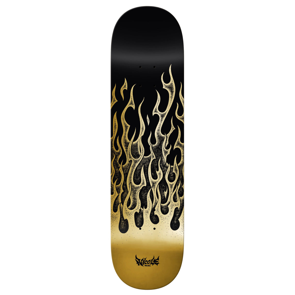 Real Twin Nose Hause Flames Redux Skateboard Deck 8.25"