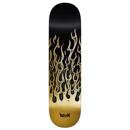 Real Twin Nose Hause Flames Redux Skateboard Deck 8.25"