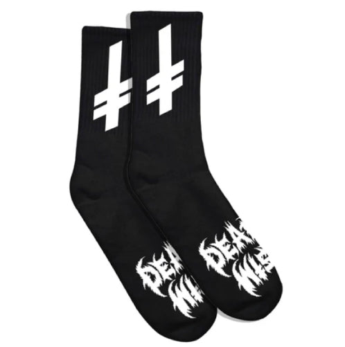 Deathwish Nightrider Crew Socks - Black